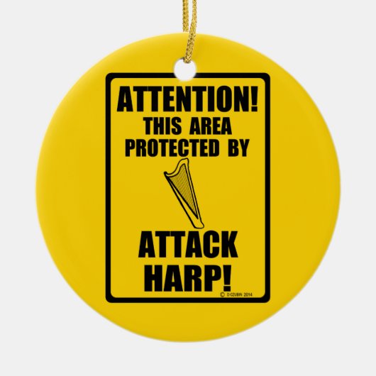 Attacken Harp Keramikornament (Vorne)