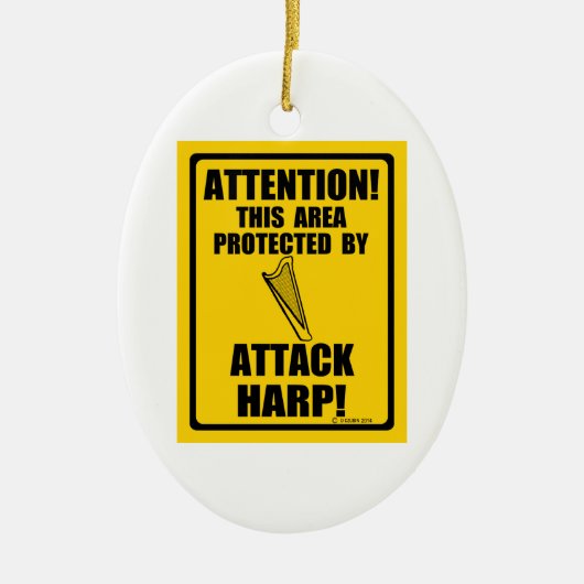 Attacken Harp Keramikornament (Vorne)