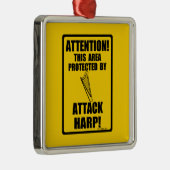 Attacken Harp Silbernes Ornament (Rechts)