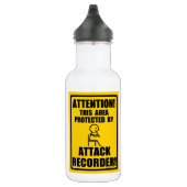 Attackenrekorder Edelstahlflasche (Rechts)