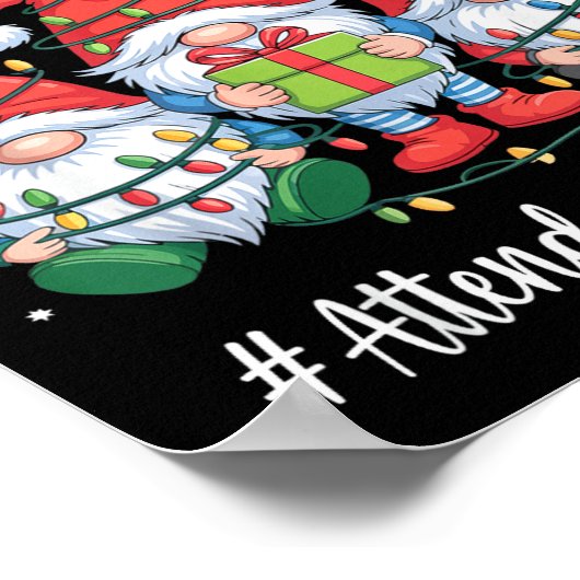 Attendance Clerk Gnome Everything Is Fine Funny Ch Poster (Ecke)