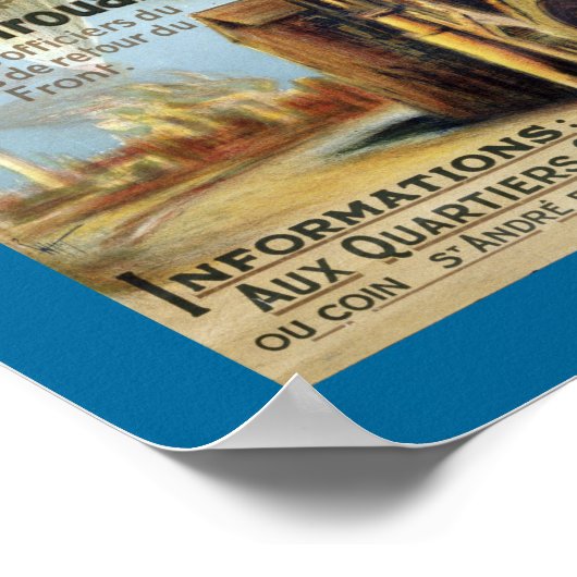 Attendrons-Nous (Grenze) Poster (Ecke)