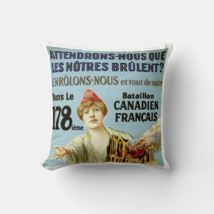 Attendrons-Nous Que Les Notre Brulent Kissen