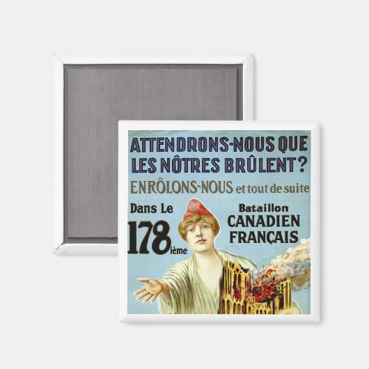 Attendrons-Nous Que Les Notre Brulent Magnet (Vorderseite/Rückseite)