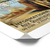 Attendrons-Nous (weiß) Poster (Ecke)