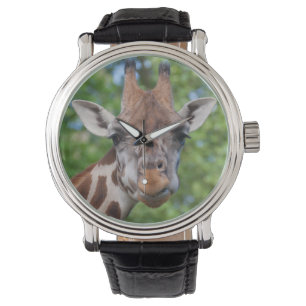 Attentive Giraffe Armbanduhr