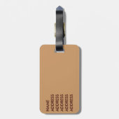 Attentive Giraffe Gepäckanhänger (Rückseite vertikal)