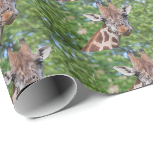 Attentive Giraffe Geschenkpapier (Rolleneckpunkt)