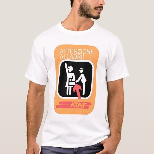 Attenzione Ai Ladri! T-Shirt (Vorderseite)