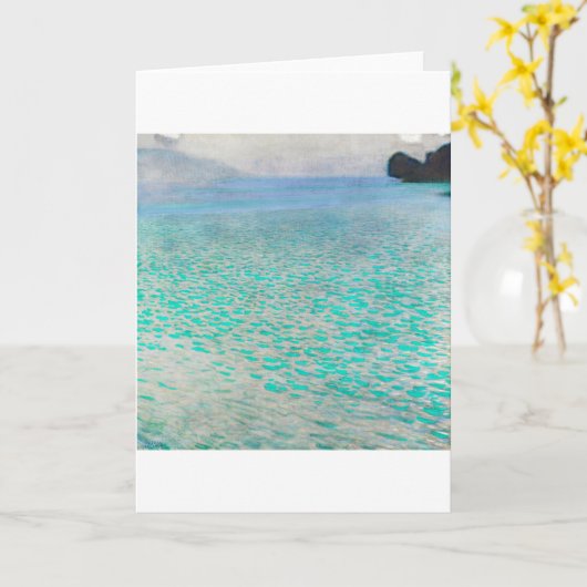 Attersee, Gustav Klimt Karte (Gelbe Blume)