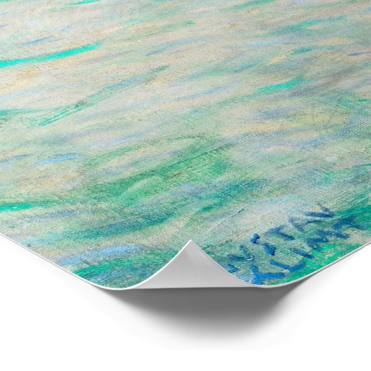 Attersee, Gustav Klimt Poster (Ecke)