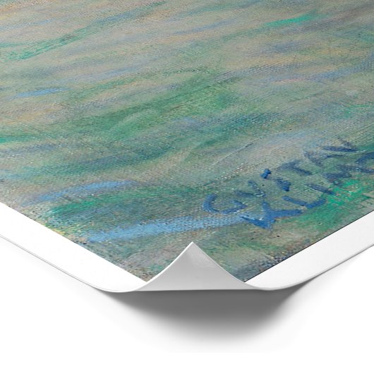 Attersee Gustav Klimt Poster (Ecke)