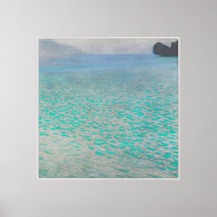 Attersee, Küstenlandschaftsmalerei, Gustav Klimt Leinwanddruck