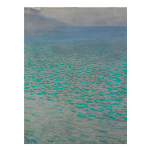 Attersee, Küstenlandschaftsmalerei, Gustav Klimt Poster