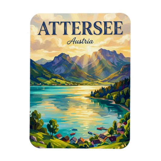 Attersee Österreich Magnet (Vertikal)