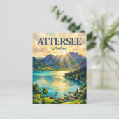 Attersee Österreich Postkarte (Stehend Vorderseite)
