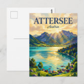 Attersee Österreich Postkarte (Vorne/Hinten)