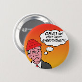 Attery Kürbis-Abzeichen Button (Vorne & Hinten)