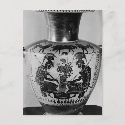 Attic schwarze Figur Hydra Postkarte (Vorderseite)