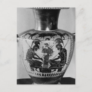 Attic schwarze Figur Hydra Postkarte