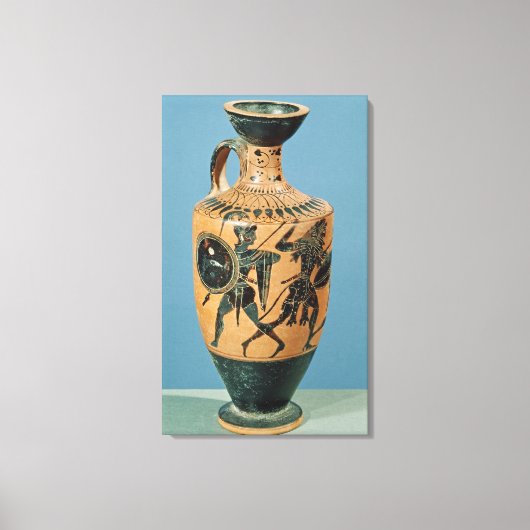 Attic Style Lekythos Leinwanddruck (Vorderseite)