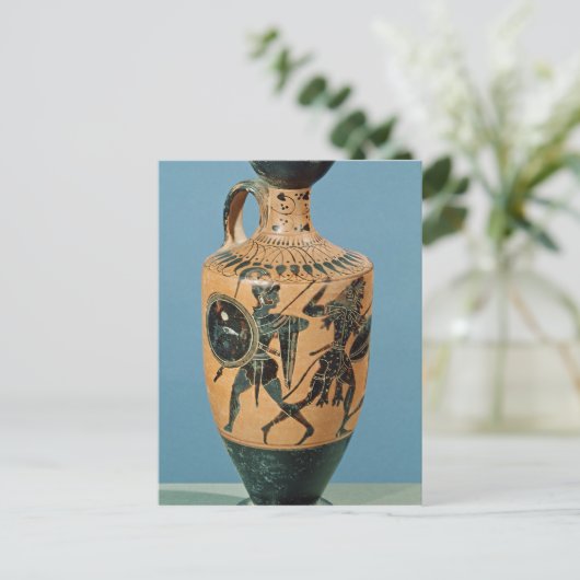 Attic Style Lekythos Postkarte (Stehend Vorderseite)