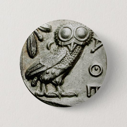 Attica Tetradrachm Owlthena Button (Vorderseite)