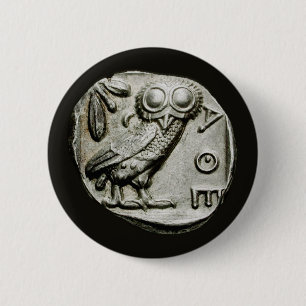 Attica Tetradrachm Owlthena Button