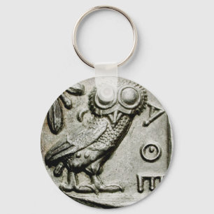 Attica Tetradrachm Owlthena Schlüsselanhänger