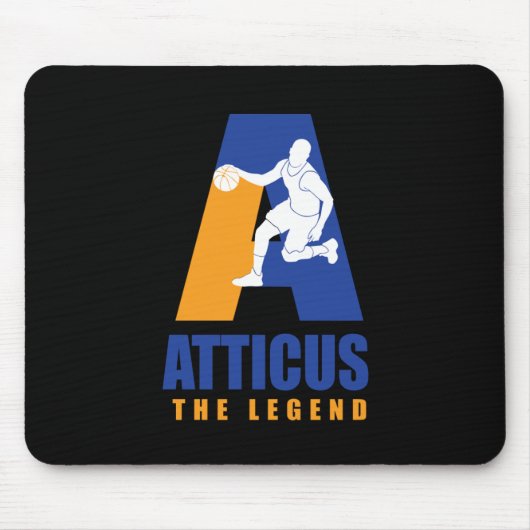 Atticus Custom Player Basketball Ihr Name The Leg Mousepad (Vorne)