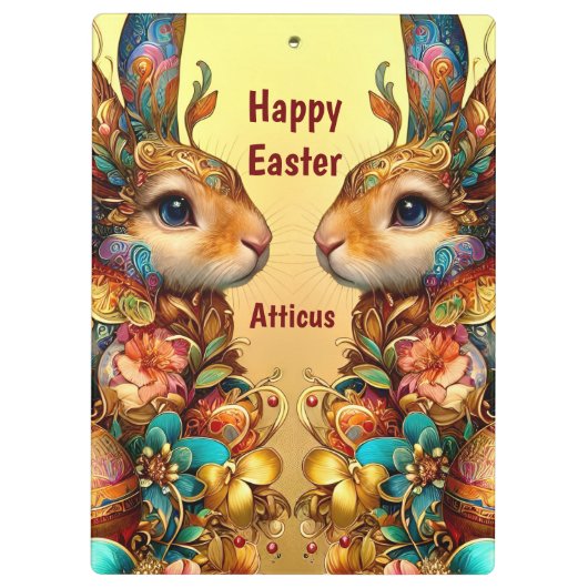 ATTICUS ~ HAPPY EASTER ~ EASTER BUNNIES ~ KLEMMBRETT (Rückseite)