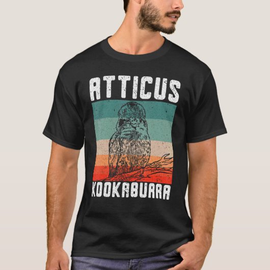 Atticus Kookaburra Vogelbeobachtung Bird Birdwatci T-Shirt (Vorderseite)
