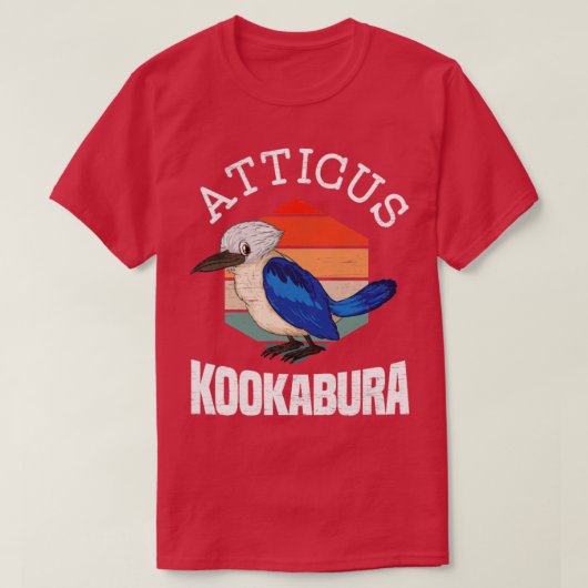 Atticus Kookaburra Vogelbeobachtung Bird Lover Kin T-Shirt (Design vorne)