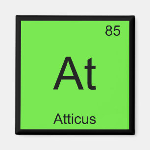 Atticus Name Chemie Element Periodensystem Magnet