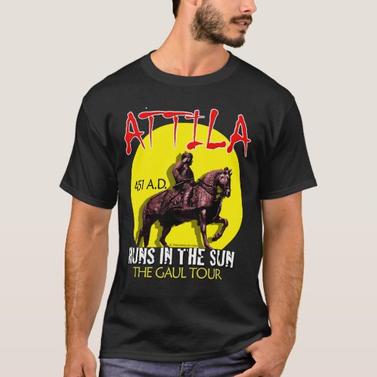 Attila "Hunnen im Sun" Ausflug (die dunkle Front T-Shirt (Vorderseite)