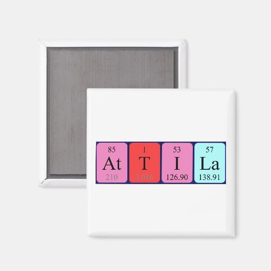 Attila Periodenmagnet Magnet (Vorderseite/Rückseite)