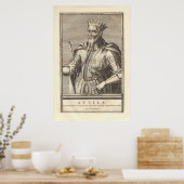 Attila The Hun, Geißel Gottes, aus der Antike Prin Poster (Küche)