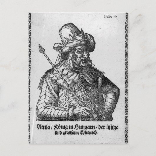Attila the Hun Postkarte (Vorderseite)