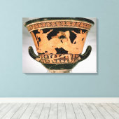 Attische Kalyxkrater mit roter Figur und Herakles Leinwanddruck (Insitu (Holzboden))