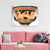 Attische Kalyxkrater mit roter Figur und Herakles  Leinwanddruck (Insitu (Wohnzimmer))