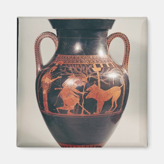 Attische Rot-Figur-Bauch-Amphora Magnet (Vorne)