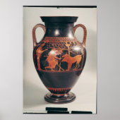 Attische Rot-Figur-Bauch-Amphora Poster (Vorne)