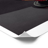 Attische rote Figur-Amphora, die einen Satyr-Strug Poster (Ecke)