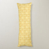 Attische Schätze - Rote Rosen an den gelben Streif Seitenschläferkissen (Rückseite (Vertikal))