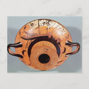 Attische schwarze Figur Postkarte