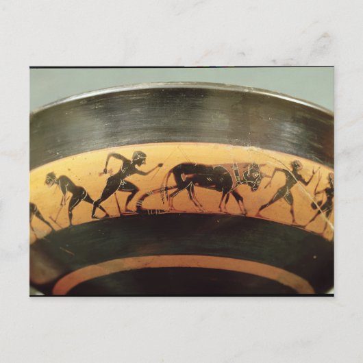 Attische schwarze Figur Postkarte (Vorderseite)