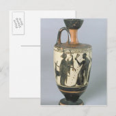 Attische Schwarzfigurlekythos Postkarte (Vorne/Hinten)