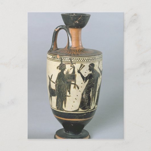 Attische Schwarzfigurlekythos Postkarte (Vorderseite)