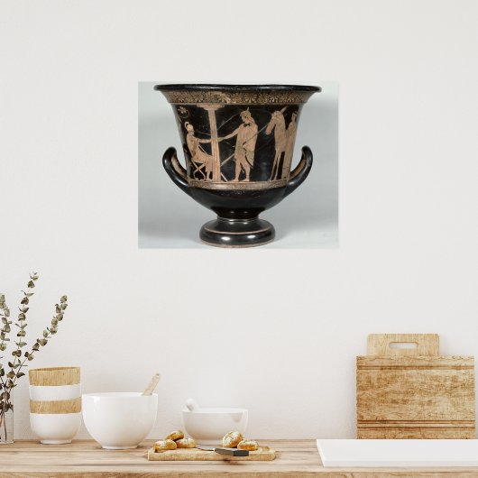 Attischer Kalyxkrater Poster (Küche)