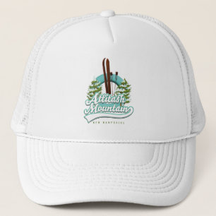 Attitash Berg New Hampshire Ski Logo Truckerkappe